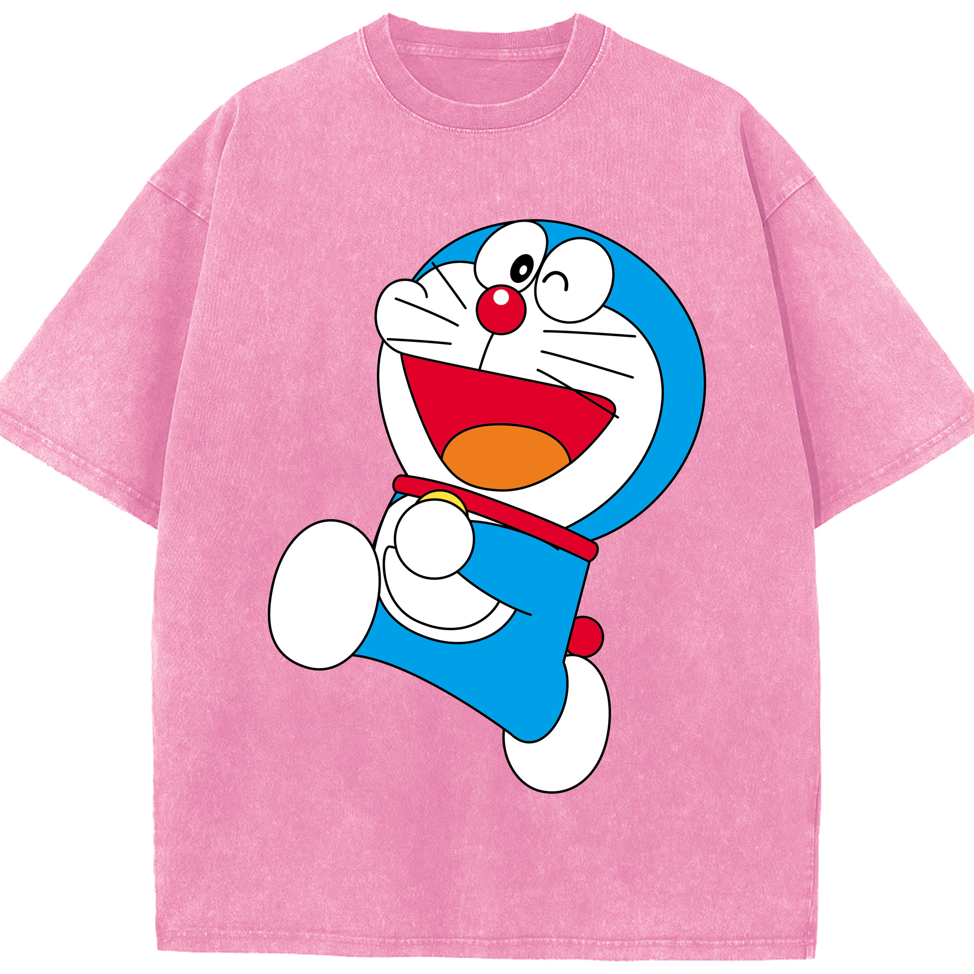 （画像用） ドラえもん Doraemon 綿100% ヴィンテージ風 半袖Tシャツ（フロントプリント）